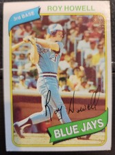 1980 Topps Baseball Card - #488 Roy Howell, Toronto Blue Jay's, Good Condition