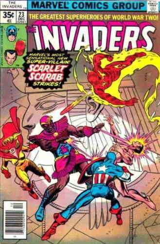 Invaders #23 FN; Marvel | 1st Scarlet Scarab - we combine shipping