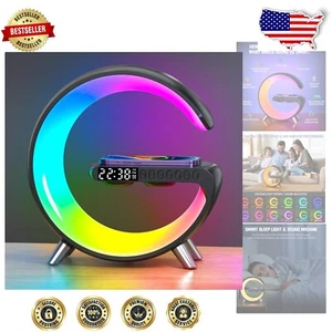 Ambience LED Desk Lamp with Surround Sound Bluetooth & Fast Wireless Charging - Picture 1 of 8
