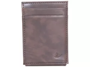 Dockers Men's Bifold Wallet RFID Wide Magnetic Front Pocket Brown - Picture 1 of 4