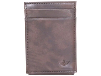 Dockers Men's Bifold Wallet RFID Wide Magnetic Front Pocket Brown - Image 1 of 4