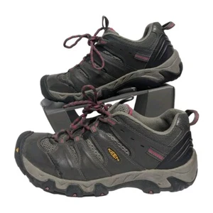 Keen Footwear Sneakers Women US 8.5 Charcoal Gray Pink Trim Active Hiking - Picture 1 of 11