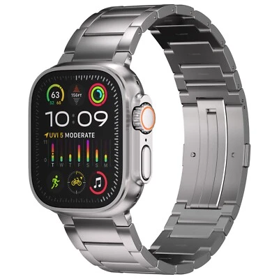 ULTRA SUPPLY CO. Ultra 2 Titanium Band for Apple Watch Ultra 2 and Ultra 49mm with Folding Buckle