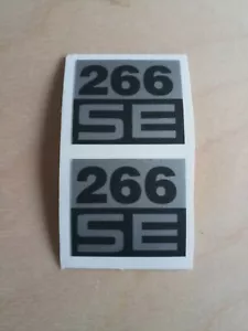 2 calcomanías pegatinas se adaptan a la cubierta Husqvarna 266 SE - Imagen 1 de 1