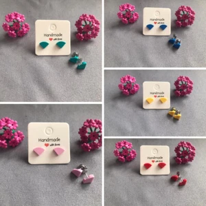 Handmade LEGO quarter tile stud Earrings - Christmas gift idea - Picture 1 of 11