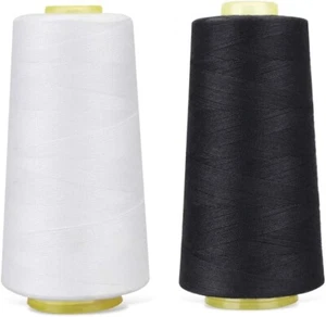 1 Pack of 6000 Yard Spools Sewing Thread All Purpose 100% Spun Polyester - Picture 1 of 27