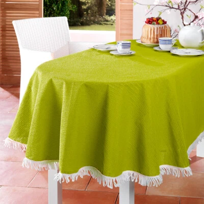 Gartentischdecke Garten Balkon Terrasse Tischdecke Rund Oval Eckig Außen Innen - Bild 1 von 3