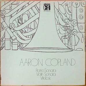 COPLAND: Piano Sonata/Violin Sonata/Vitebsk-NM LP CRI LABEL - Picture 1 of 1