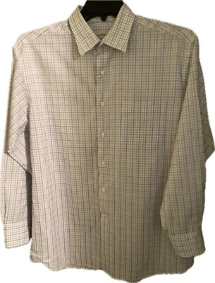 Tommy Bahama Men’s Long Sleeve Dress Shirt, Size 16 32-33, Blue/Gray Design - Image 1 of 4