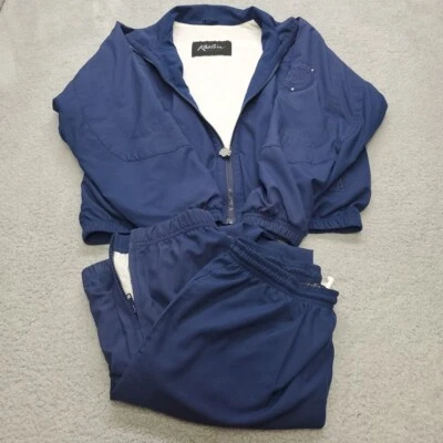 Traje de chándal vintage Kaelin S para mujer azul 2 piezas cremallera chaqueta pantalones cremalleras laterales Foto 1 de 4