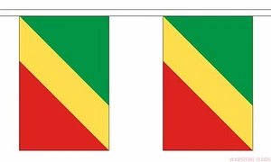CONGO BRAZZAVILLE 9 METRE BUNTING 30 FLAGS flag AFRICA - Picture 1 of 1