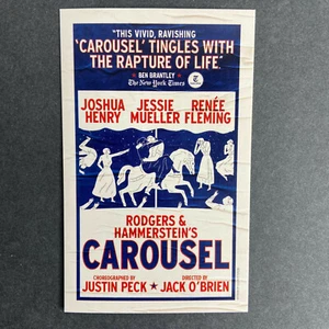 Carousel ad handbill flyer Broadway New York City Jessie Mueller Renee Fleming - Picture 1 of 3