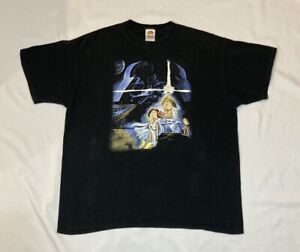 The Family Guy Star Wars Parody X-Large T-shirt Black Fruit of The Loom