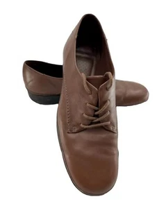 Easy Spirit ESFREENEASY Women's Shoes Brown Leather Oxford Sz 8 B 2A Narrow - Picture 1 of 9