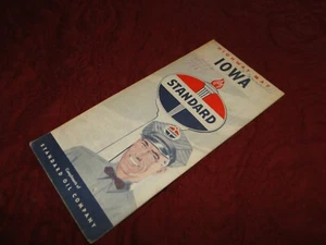 1950's Standard Oil GAS Station ROAD Map STATE OF IOWA LOT S-33 - Bild 1 von 5