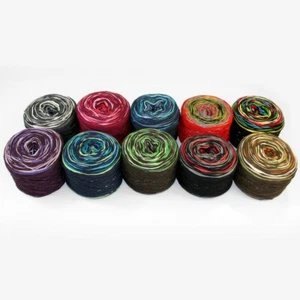 (89,50€/kg) 200 gr REGENBOGEN MIRAGE Rellana Bobbel Farbverlauf m Baumwolle - Picture 1 of 21