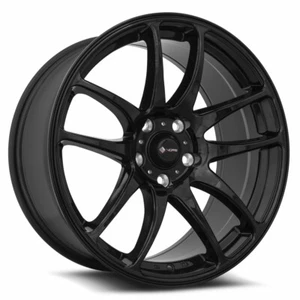 (1) 18x10.5 Vors TR4 5x112 +22 Gloss Black Wheel - Picture 1 of 3