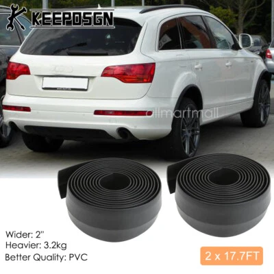 PVC Car SUV Flexible Wheel Extension Fender Flares Molding Trims for Audi Q7 Q8 - Image 1 of 4