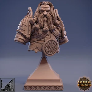 Busto de miniaturas de fantasía High Thane para exhibición de pintura escala 75 mm - Imagen 1 de 2