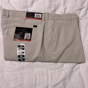 Greg Norman Size 40 Sandstone Performance Fabric Golf Short Cargo Pocket NWT $65 - Picture 1 of 12