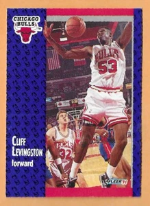 CLIFF LEVINGSTON CHICAGO BULLS #30 FLEER 1991 - Foto 1 di 2