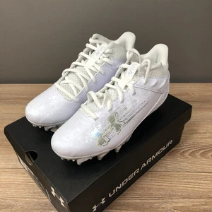 Under Armour Blur Select MC Jr Fußballschuh weiß silber Größe Jungen 2,5 Jahre NEU - Bild 1 von 12