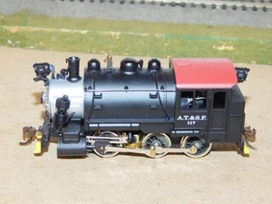Mantua HO AT&SF 0-6-0 Saddletank Steam Locomotive Switcher RUNS WELL - Picture 1 of 6