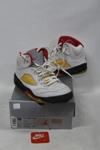 Nike Air Jordan V Retro White/Black-Fire Red - Size 10 (US) Shoes (5) - Damaged - Picture 1 of 24