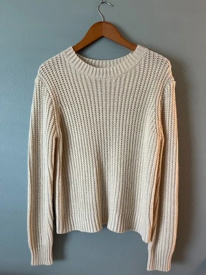 Suéter tejido Forever 21 para mujer talla mediana crema/grueso/preppy/clásico Foto 1 de 4