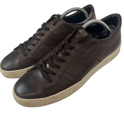  Tênis Masculino Bruno Magli $395 Wapiti Conhaque Couro Marrom Tamanho 11 - Imagem 1 de 4
