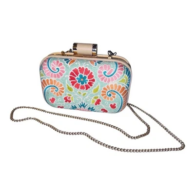 SPARTINA 449 DAUFUSKIE ISLAND MINAUDIERE DULCE CROSSBODY BOX CLUTCH PURSE - Image 1 of 4