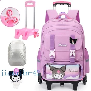 Cinnamoroll Kuromi Kinder Trolley Koffer Rucksack Student Reisetasche 6 Rollen Geschenk - Bild 1 von 18