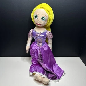 Disney Store Prinzessin Rapunzel 19 Zoll weiche Plüschpuppe verworrene blonde Haare Stofftier - Bild 1 von 9