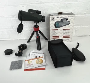 12x56 HD Monocular Telescope Waterproof W/ Tripod, Smartphone Adapter & Bag #232 - Picture 1 of 7