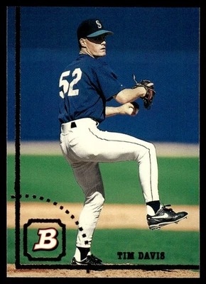 1994 Bowman Tim Davis Rookie Seattle Mariners #257 - Image 1 of 2