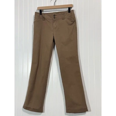 Eddie Bauer Mercer Fit Khaki Pants Women’s 10 Beige Stretch Casual Straight Leg - Image 1 of 4