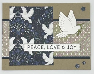 Stampin' Up! Peace & Love Weihnachtskarte mit Umschlag UNBEGRENZTE KARTEN VERSAND FÜR 4,95 $! - Bild 1 von 6