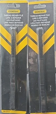 2 General Tools THREAD REPAIR FILE 177-1 High Carbon Steel 8-1/2" NEW - Image 1 of 4