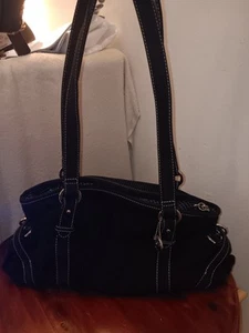 The Sak Handtasche schwarz Häkel Strick mit Schnallen - Bild 1 von 12