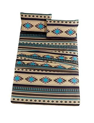  Prescott 4 изделия юго-западный геометрический племенной многоцветный бежевый королева бирюзовый - Изображение 1 из 4