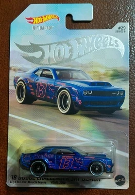 Hot Wheels NFTG Serie 6 Muscle Mania ~ '18 Dodge Challenger SRT Demon 1 de 2507 Foto 1 de 4