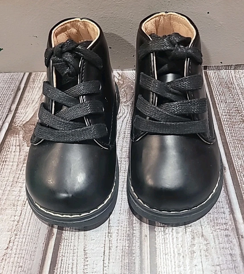 Обувь для младенцев ясельного возраста Josmo размер 9 унисекс First Walker Oxford черная  - Изображение 1 из 4