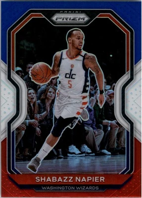 2020-21 Panini Prizm Prizms vermelho branco e azul #193 Shabazz Napier - BSK - Imagem 1 de 2