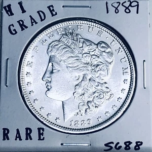 1889 MORGAN SILBER DOLLAR HOHE QUALITÄT ECHTE US-PRÄGEANSTALT SELTENE MÜNZE 5688 - Bild 1 von 3