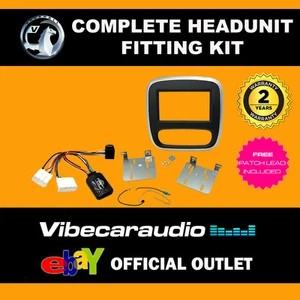 CTKVX38 Vauxhall (Opel) Vivaro 2015> Doppel-DIN Einbausatz silber/schwarz - Bild 1 von 1