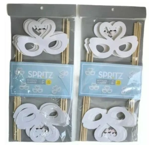 2 Pack of 10 Count Spritz Swan Princess Masquerade Novelty Glasses Party Favor  - Picture 1 of 2
