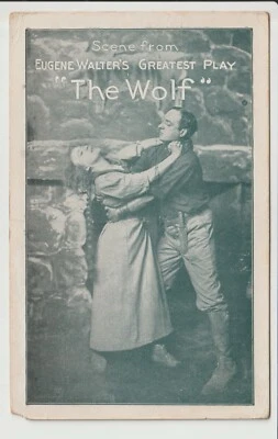 Orlando Florida Lucerne Theatre enero 1912 tarjeta de adv The Wolf a Eugene Walters Play Foto 1 de 4