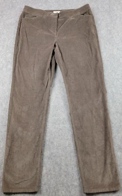 Pantalones J Jill Mujer 10 Marrón Pana Pierna Recta Tobillo Informales Clásicos Foto 1 de 4