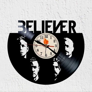 Alternative Rock Band Silhouette Vinyl Record Wall Clock​​​ Imagine Dragons - Picture 1 of 9