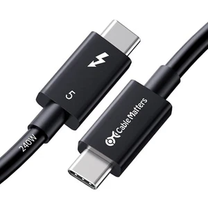 Cable Matters Thunderbolt 5 Intel Certified 3.3ft 1m 120Gbps 240W USB-C Cable - Picture 1 of 6